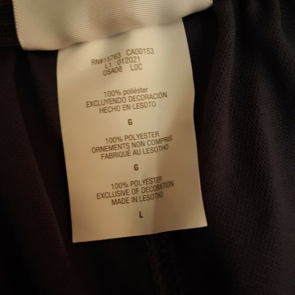 NWT Hanes Sport Active Gear Men Large Gray PantsAdjustable Drawstrings Polyester - Picture 5 of 11